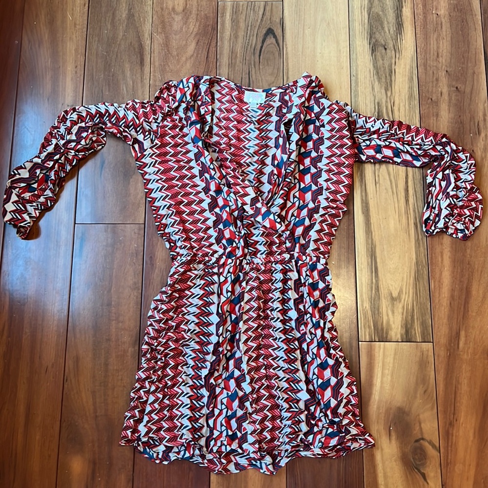Parker mini dress size small red white and blue